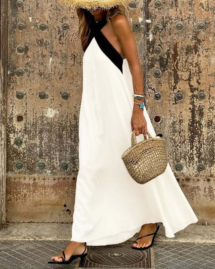 NILA | CROSSOVER MAXI DRESS