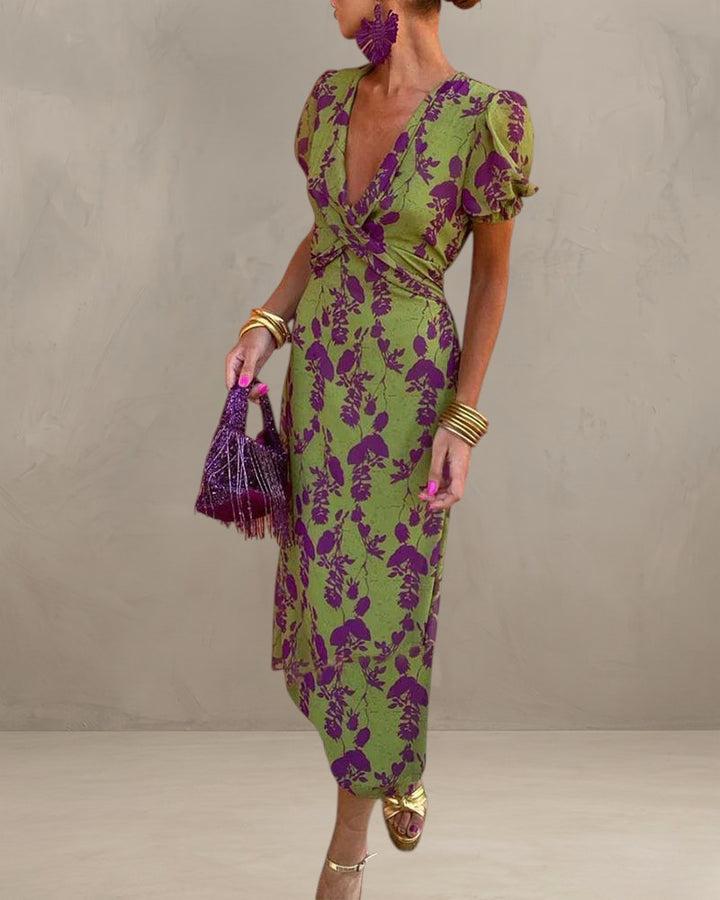 JANEY | COLOURFUL SUMMER PRINT DRESS