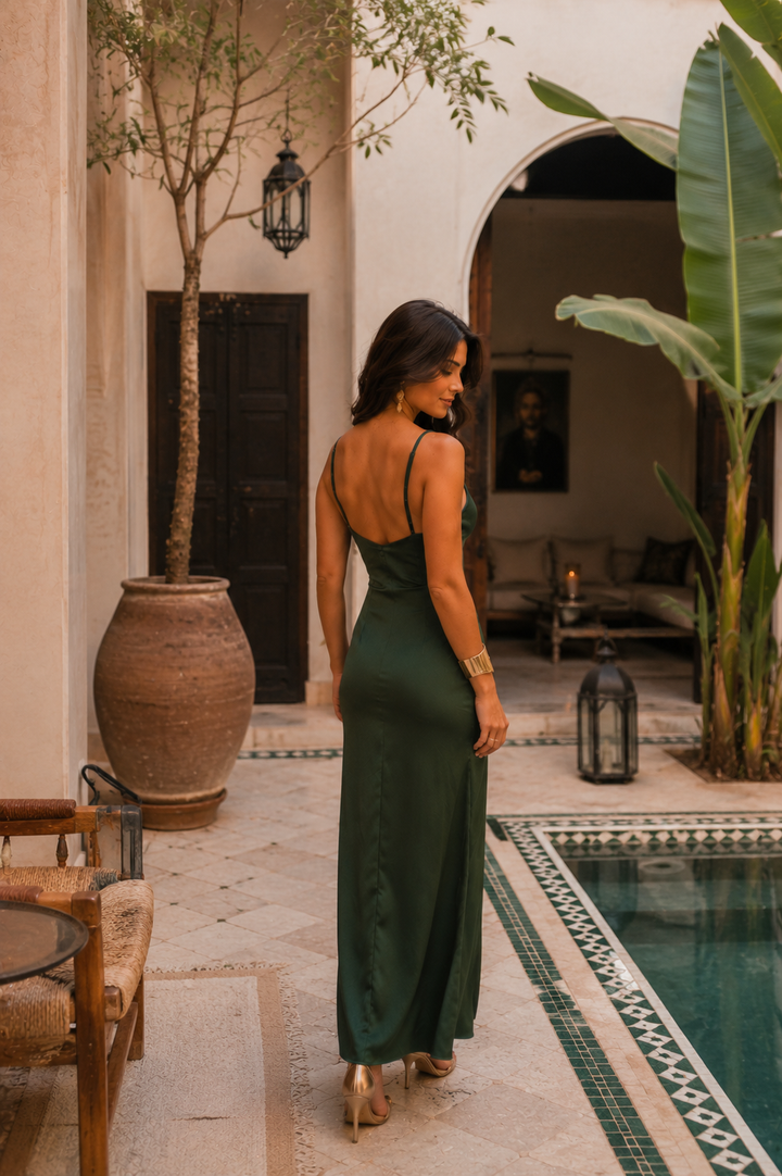 AMARA | RELAXED OLIVE SUMMER DRESS