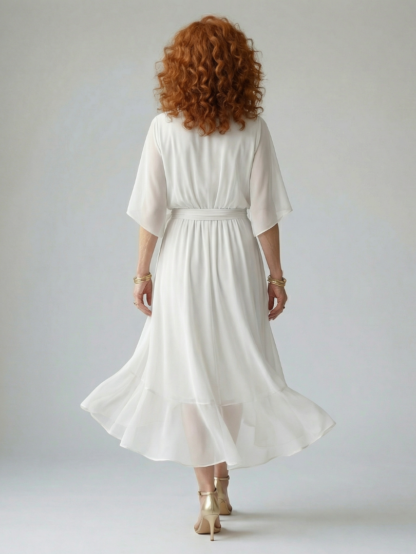 ELRIC | LIGHT DRAPE MIDI DRESS