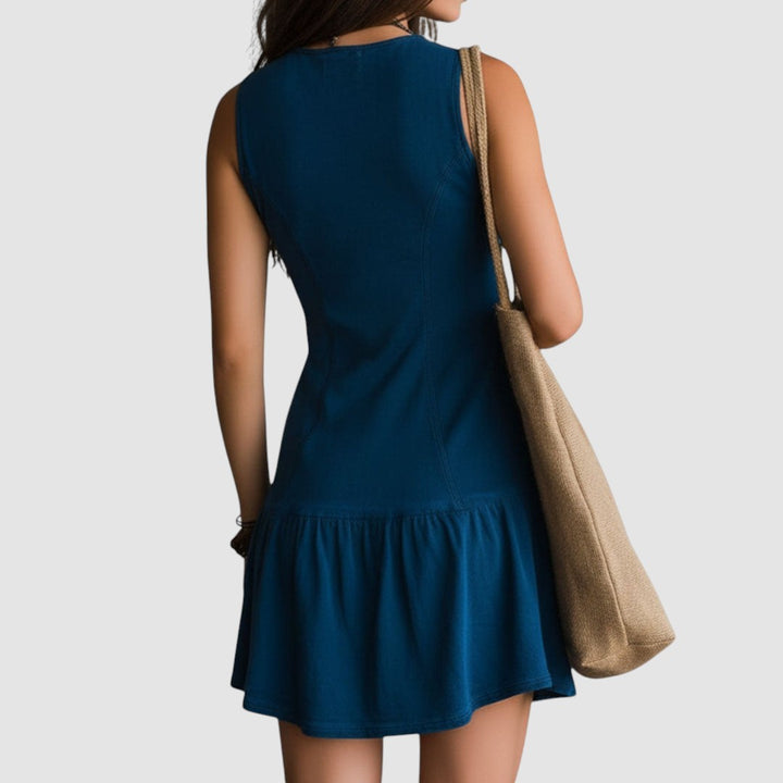 ALISON | BOHEMIAN BUTTON MINI DRESS