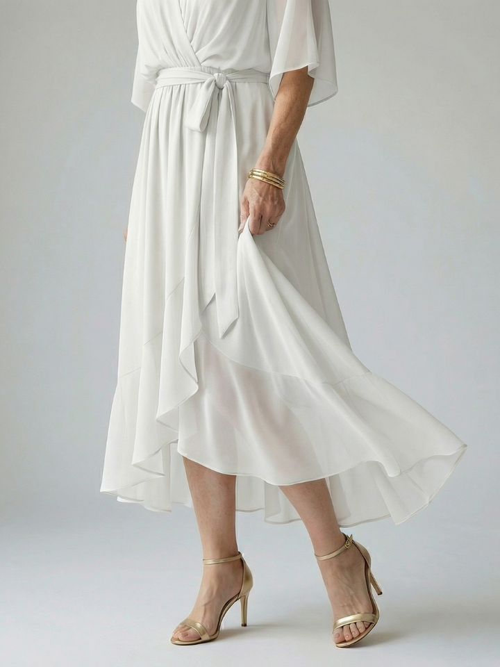 ELRIC | LIGHT DRAPE MIDI DRESS