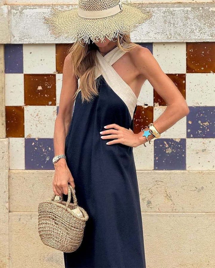 NILA | CROSSOVER MAXI DRESS