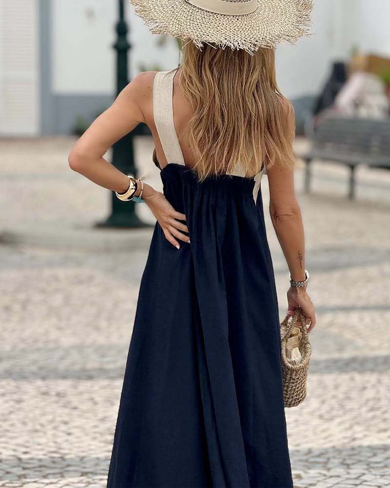 NILA | CROSSOVER MAXI DRESS