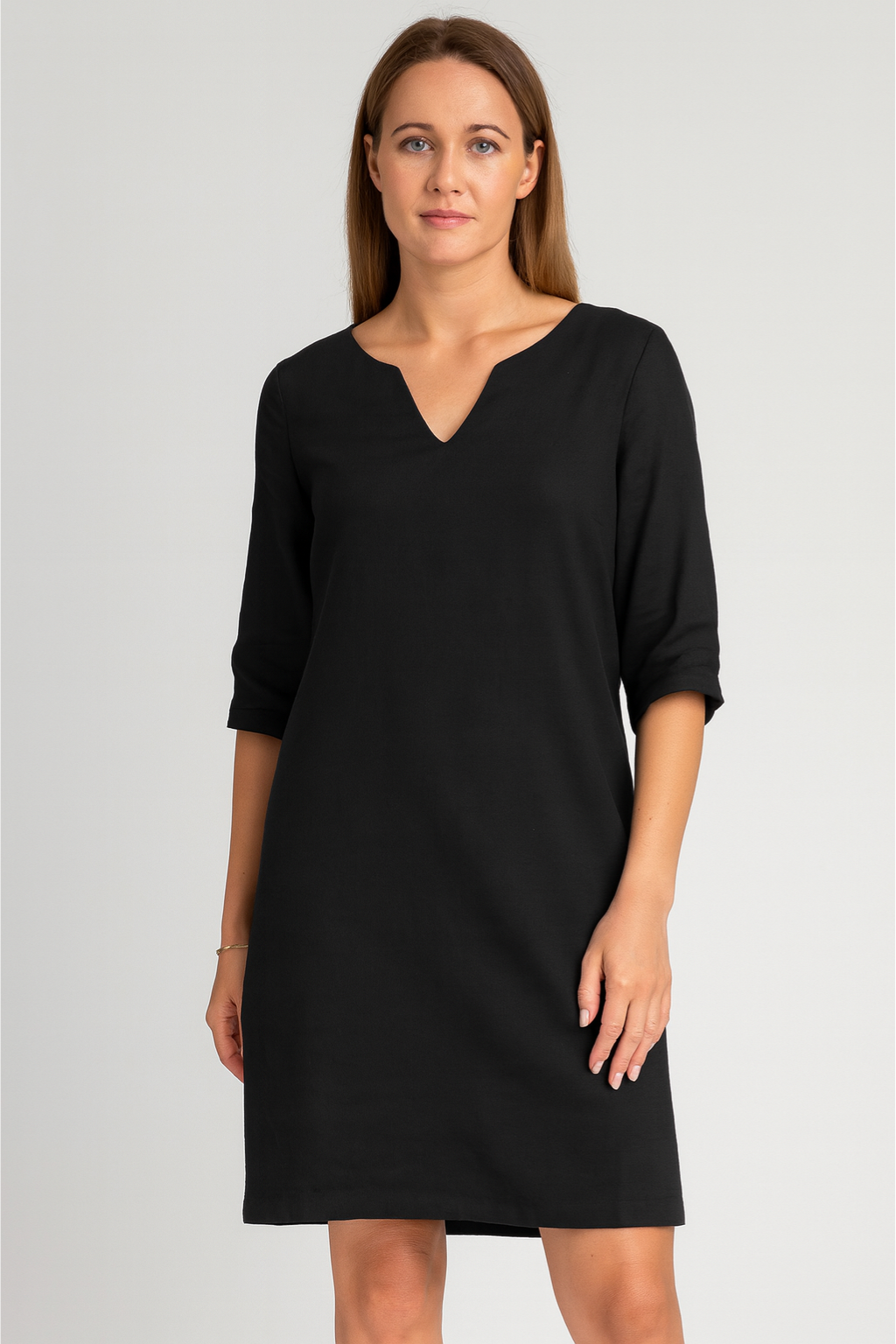 Women’s Dress – V-Neck Mini, Elegant & Versatile