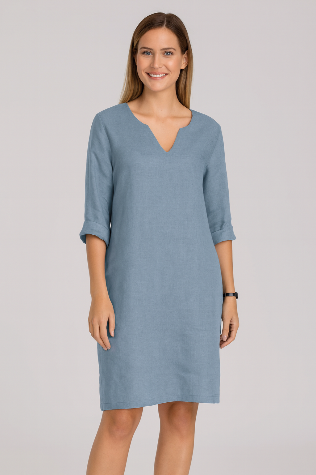 Women’s Dress – V-Neck Mini, Elegant & Versatile