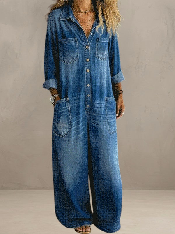 ADELINA | CASUAL DENIM JUMPSUIT