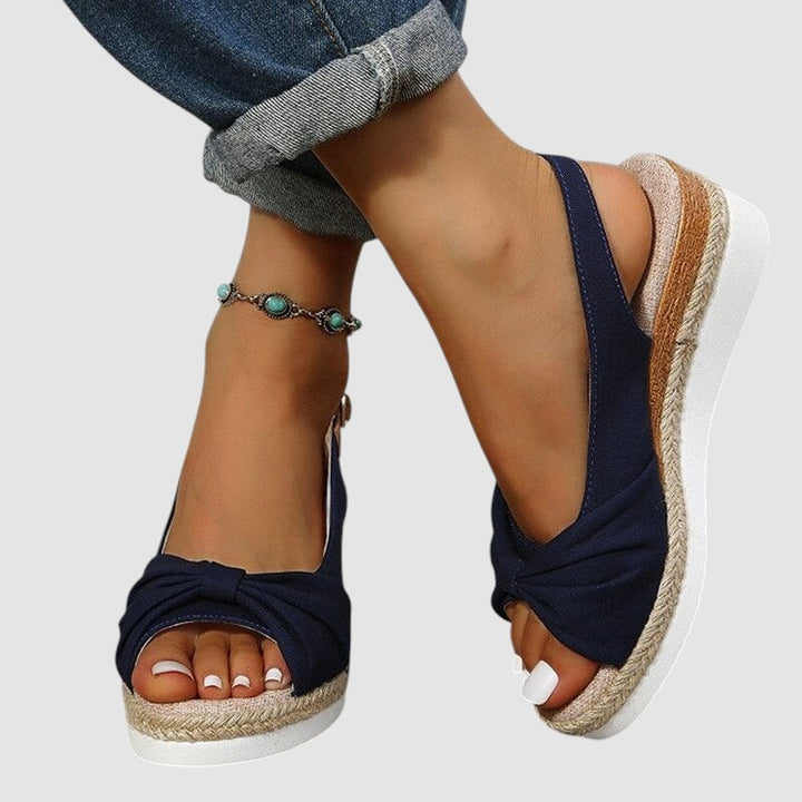 NYLA | ORTHOPAEDIC PEEP-TOE SANDALS