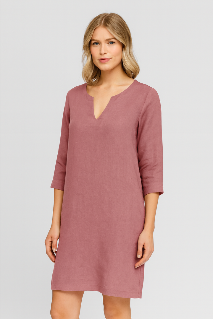 Women’s Dress – V-Neck Mini, Elegant & Versatile