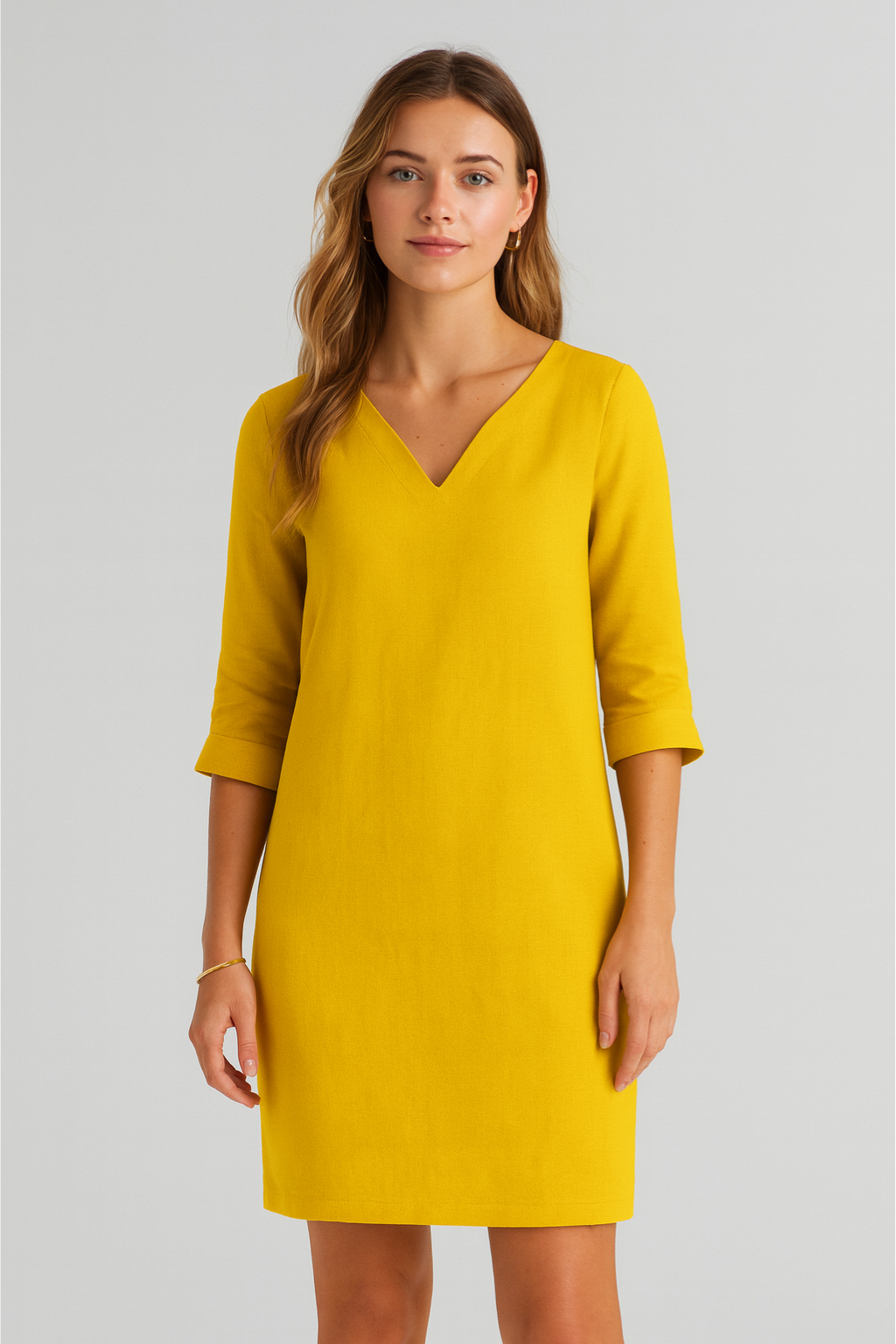 Women’s Dress – V-Neck Mini, Elegant & Versatile