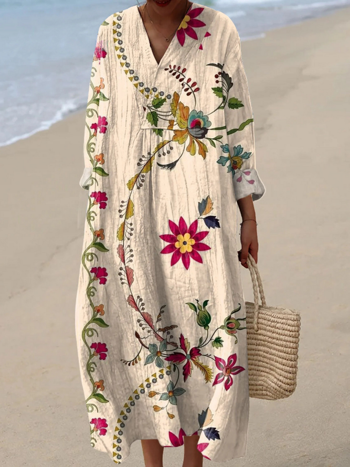 WIA | VINTAGE FLORAL ART PRINT DRESS