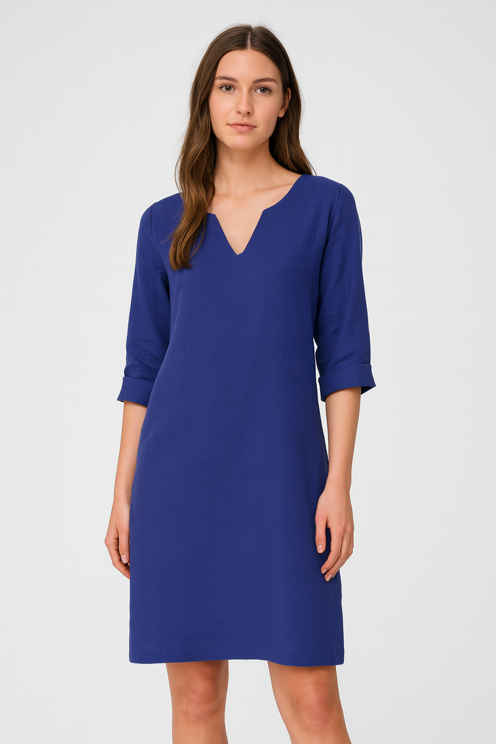Women’s Dress – V-Neck Mini, Elegant & Versatile