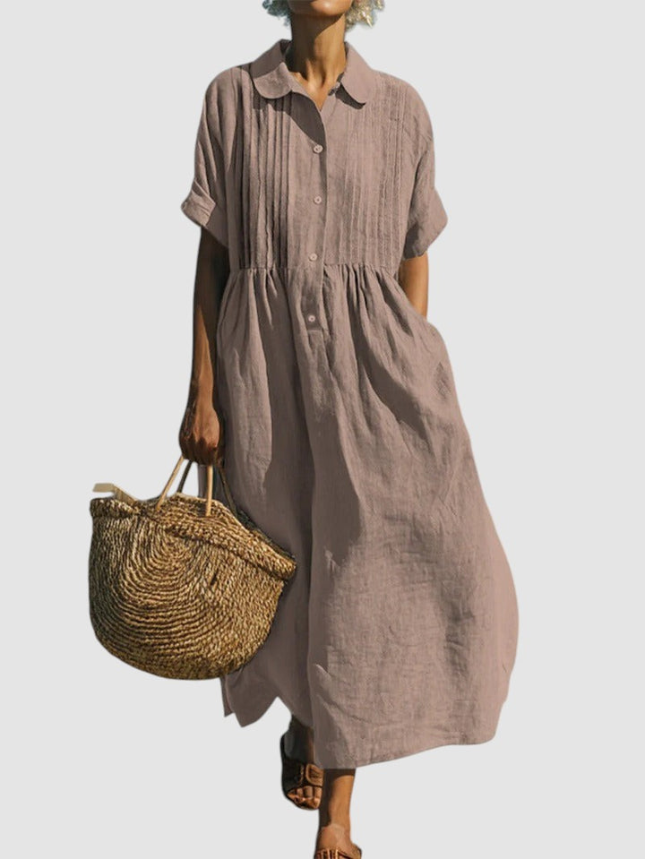 BETTY | ELEGANT LINEN SUMMER DRESS