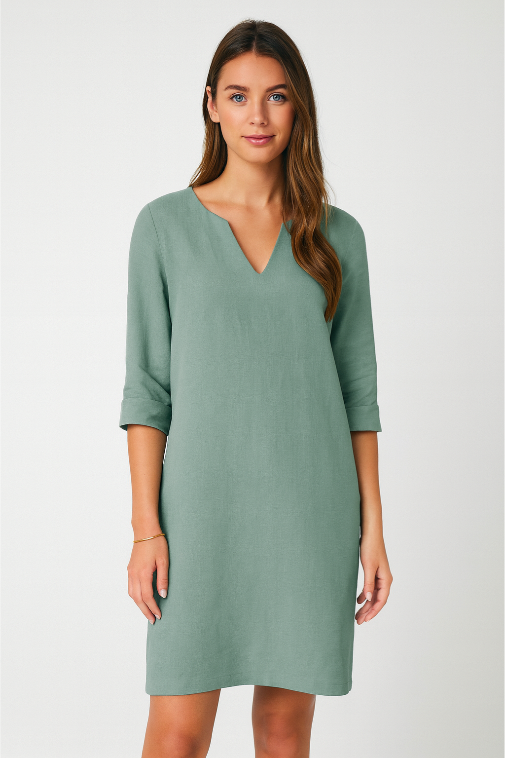 Women’s Dress – V-Neck Mini, Elegant & Versatile