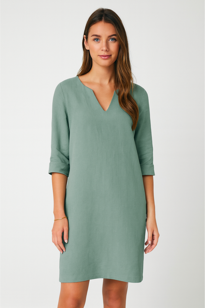 Women’s Dress – V-Neck Mini, Elegant & Versatile