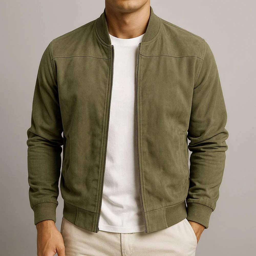 Arthur | Suede Bomber Jacket