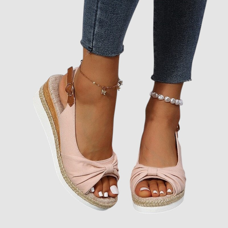 NYLA | ORTHOPAEDIC PEEP-TOE SANDALS
