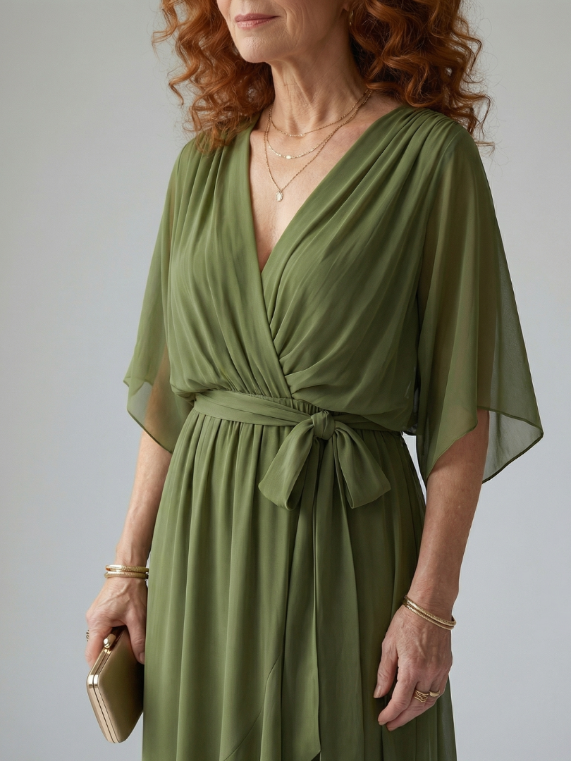 ELRIC | LIGHT DRAPE MIDI DRESS