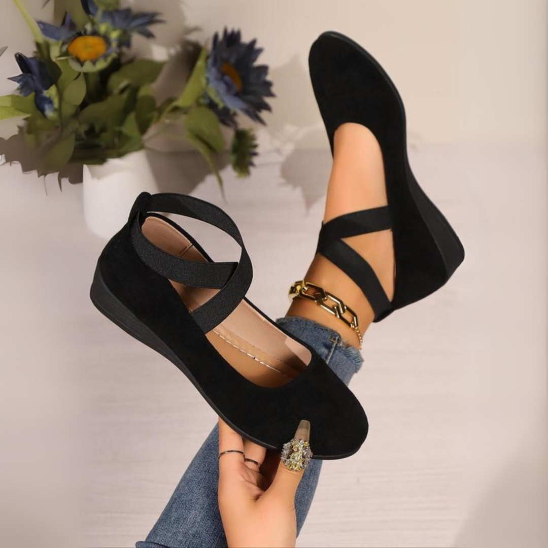 CATHERINE | WEDGE BALLERINA SHOES