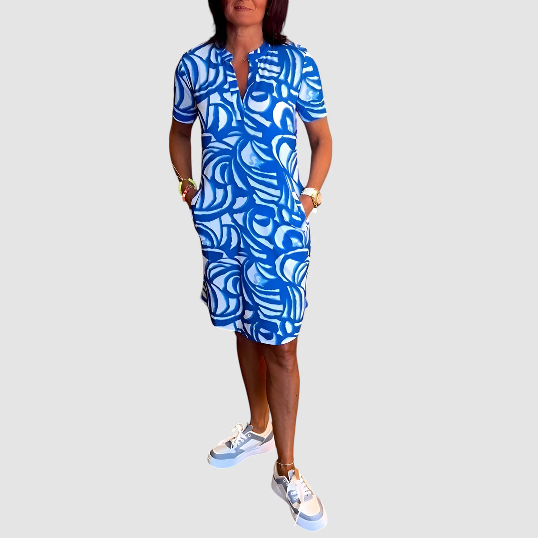 MARY | PRINT KNEE DRESS