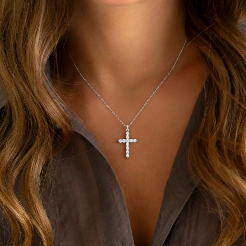 LUMINA | CRYSTAL CROSS NECKLACE