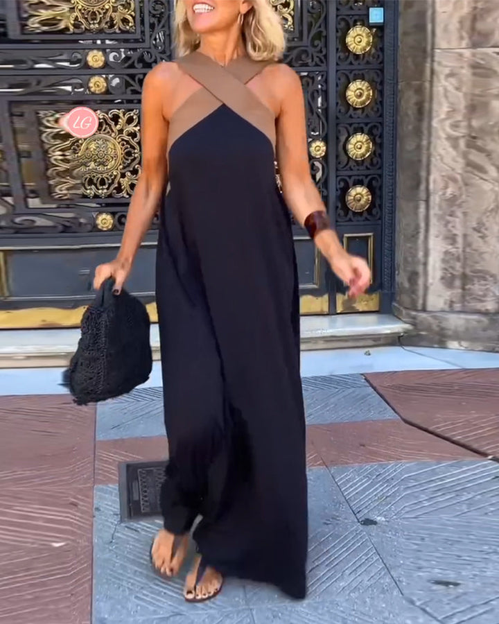 NILA | CROSSOVER MAXI DRESS