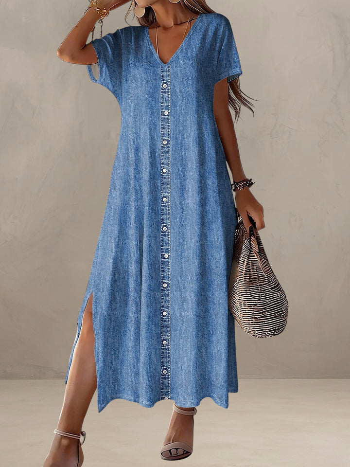ELEONORA | RETRO DENIM DRESS