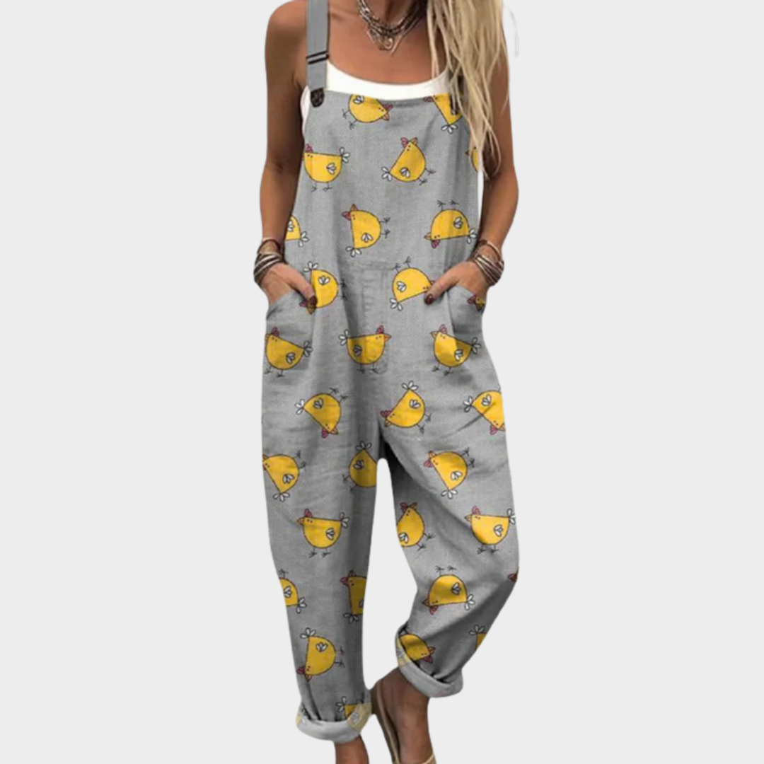 RELAXED DUNGAREE JUMPSUIT