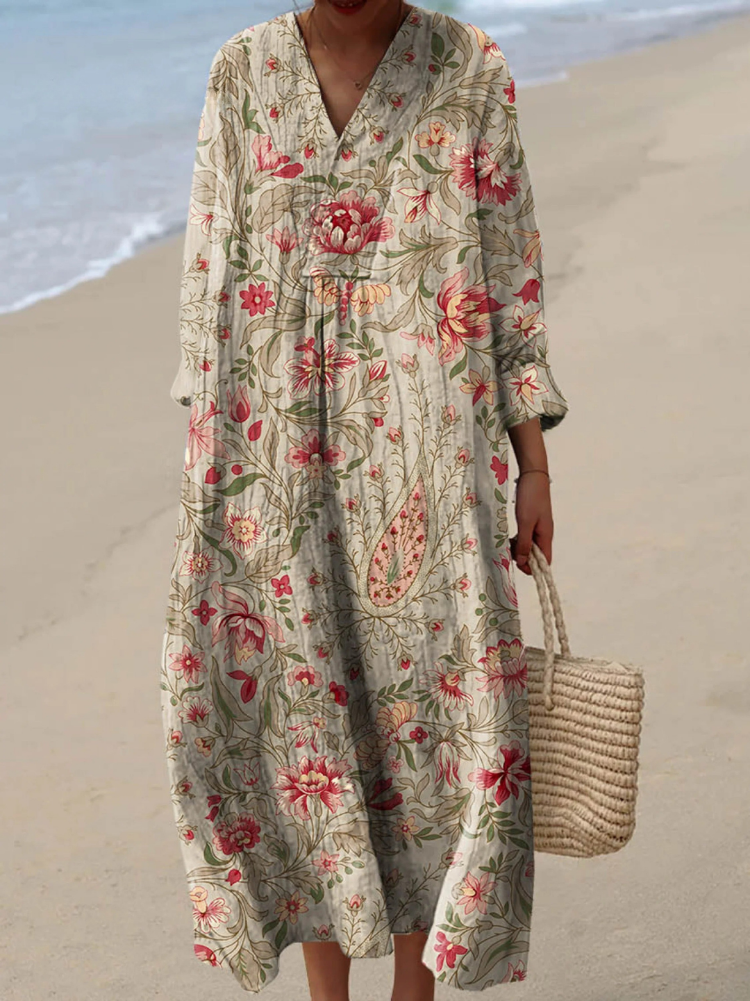 BIBI | VINTAGE LOVELY FLORAL ART PRINT DRESS
