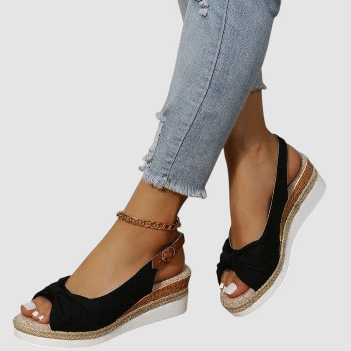 NYLA | ORTHOPAEDIC PEEP-TOE SANDALS