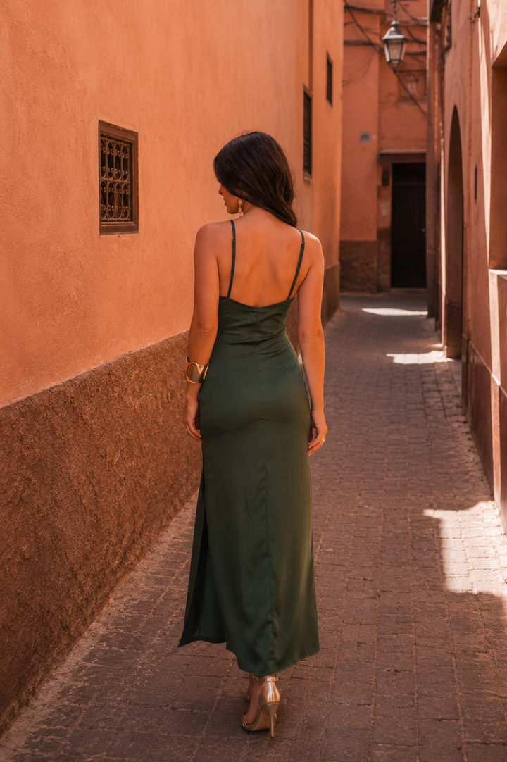 AMARA | RELAXED OLIVE SUMMER DRESS