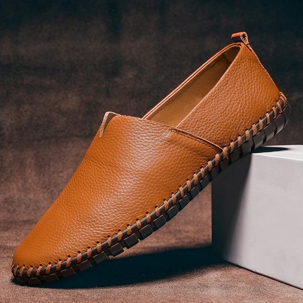 LIAM | LEATHER SLIP ON LOAFERS