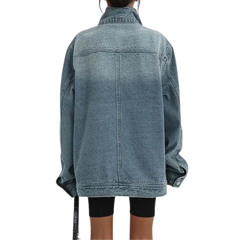 AMELIA | ASYMMETRIC DENIM JACKET