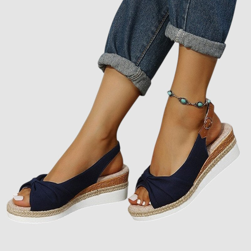 NYLA | ORTHOPAEDIC PEEP-TOE SANDALS