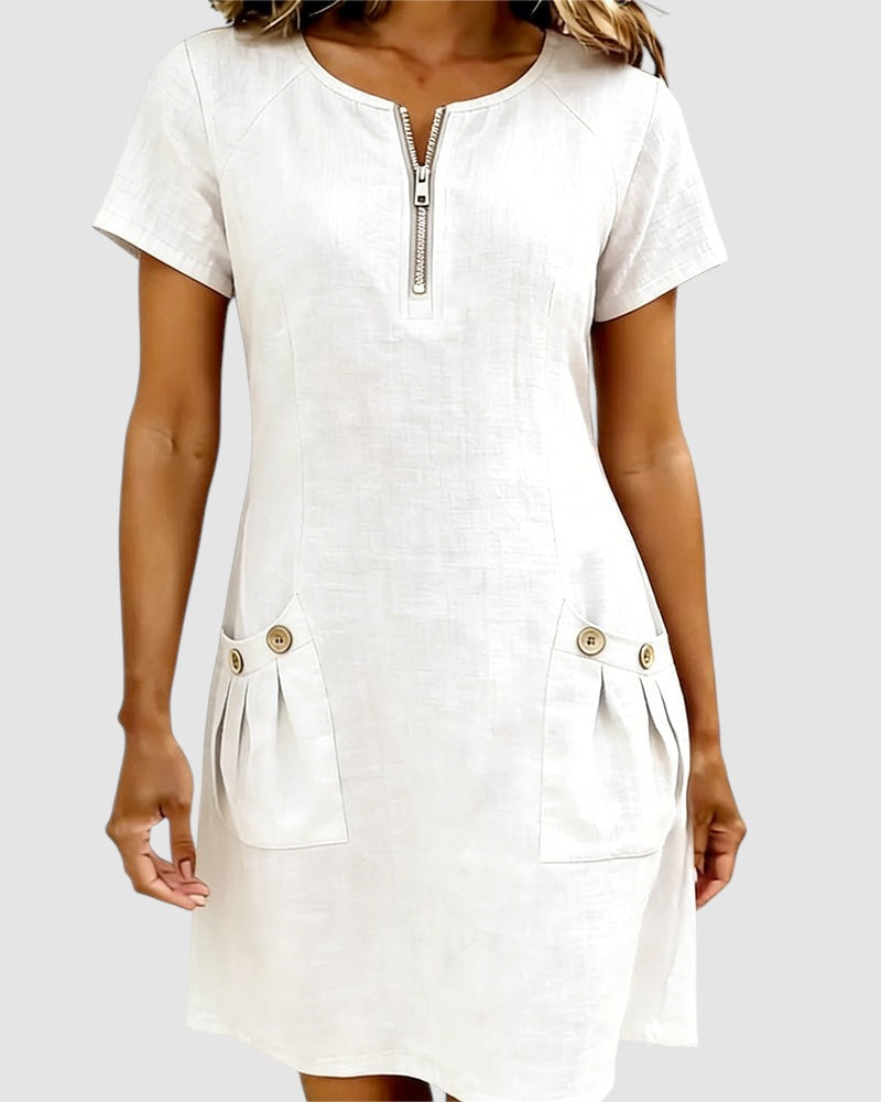 ELIANA | CASUAL A LINE DRESS