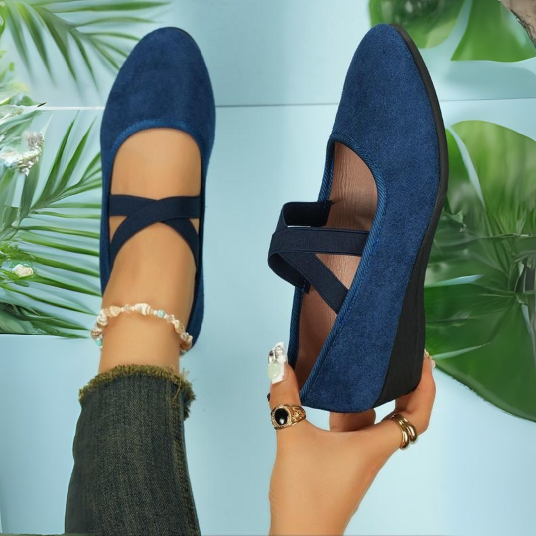 CATHERINE | WEDGE BALLERINA SHOES