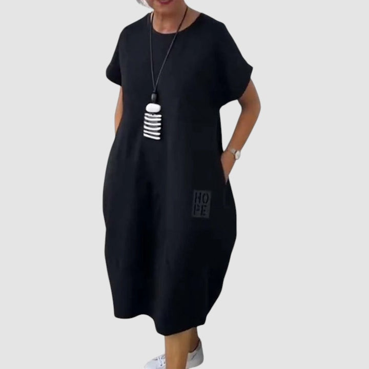NOELLE | RELAXED POCKET MIDI DRESS