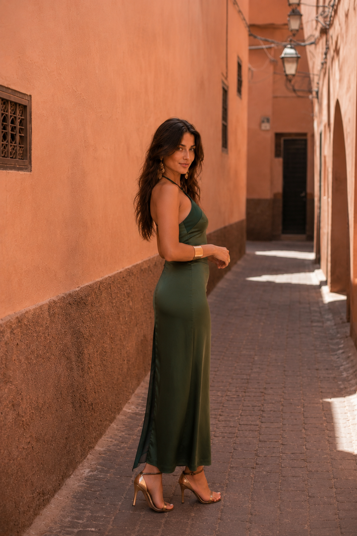 AMARA | RELAXED OLIVE SUMMER DRESS