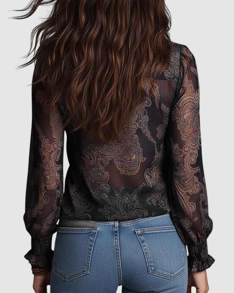 KIM | HALF ZIP BLOUSE