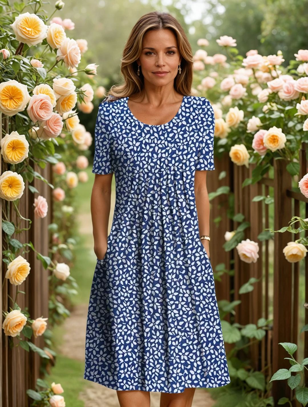 ELVIRA | FLORAL MIDI DRESS