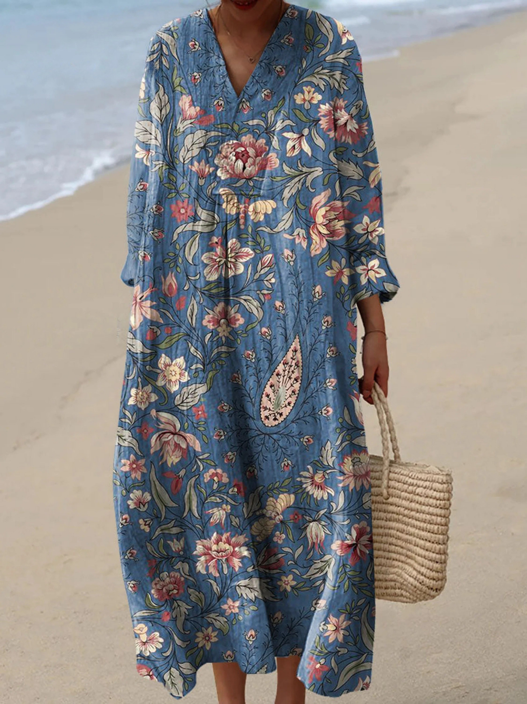 BIBI | VINTAGE LOVELY FLORAL ART PRINT DRESS