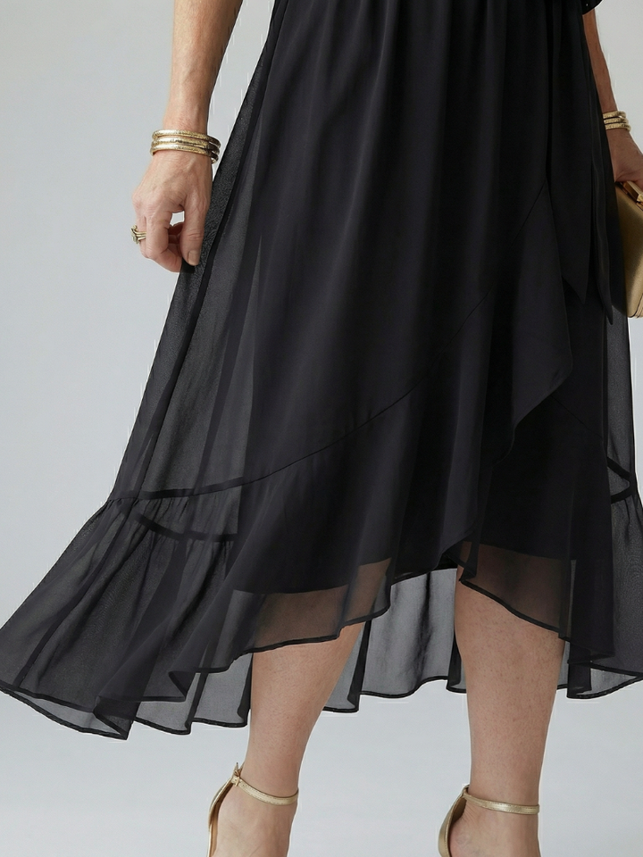 ELRIC | LIGHT DRAPE MIDI DRESS