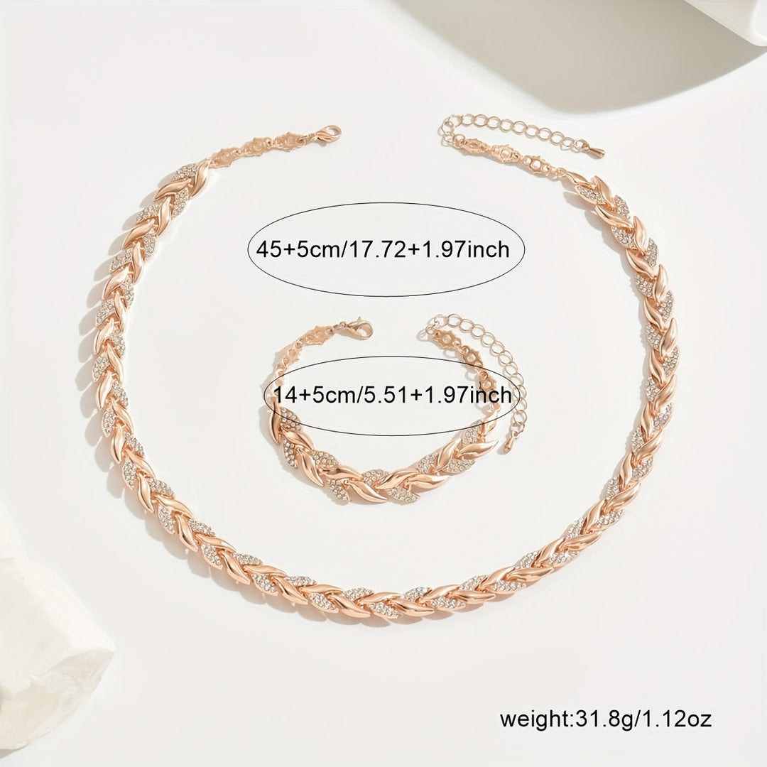 ELARA | FISH TAIL RHINESTONE JEWELRY SET