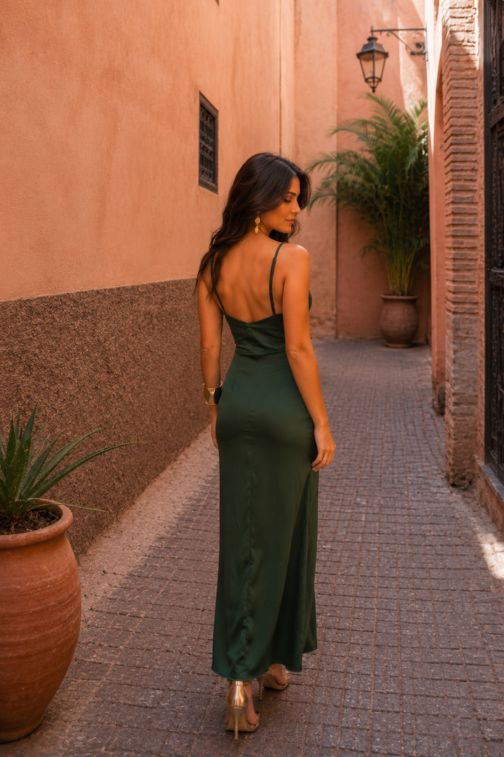 AMARA | RELAXED OLIVE SUMMER DRESS