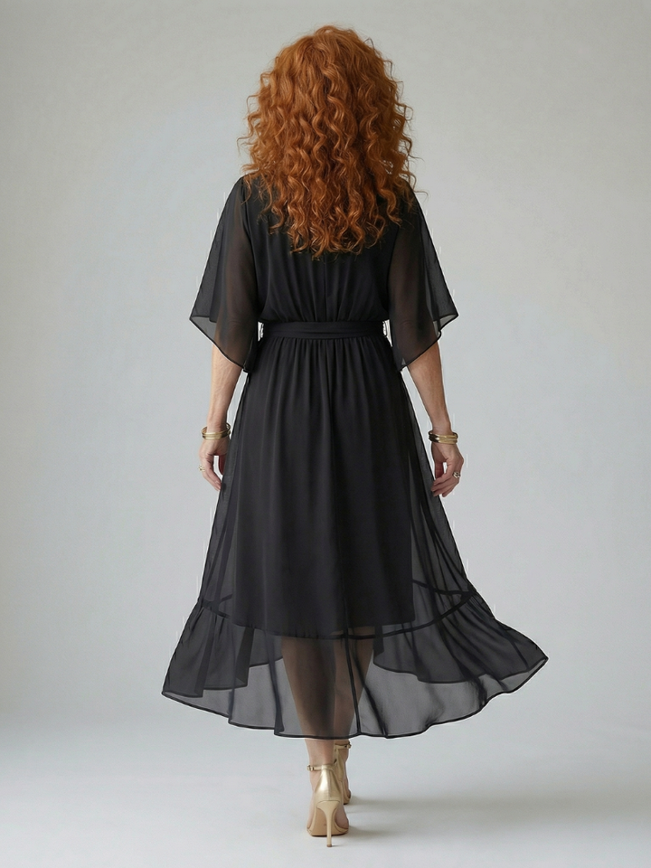 ELRIC | LIGHT DRAPE MIDI DRESS