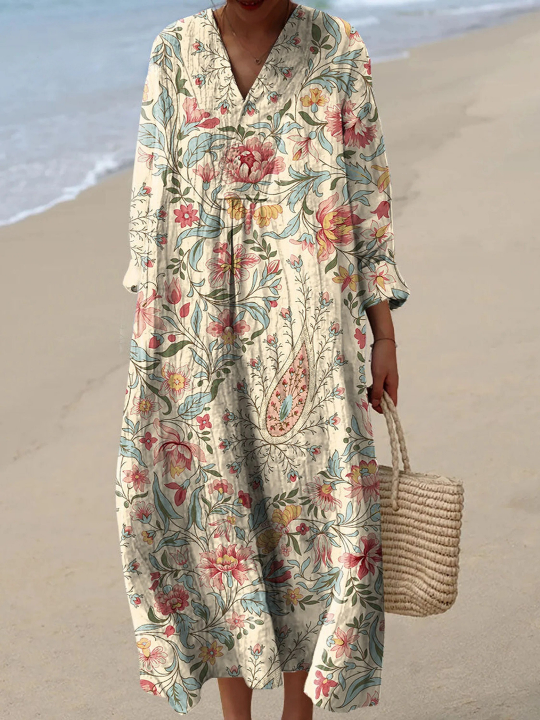 BIBI | VINTAGE LOVELY FLORAL ART PRINT DRESS