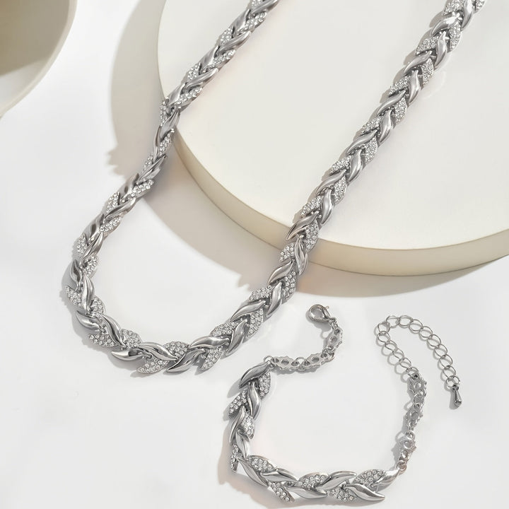 ELARA | FISH TAIL RHINESTONE JEWELRY SET