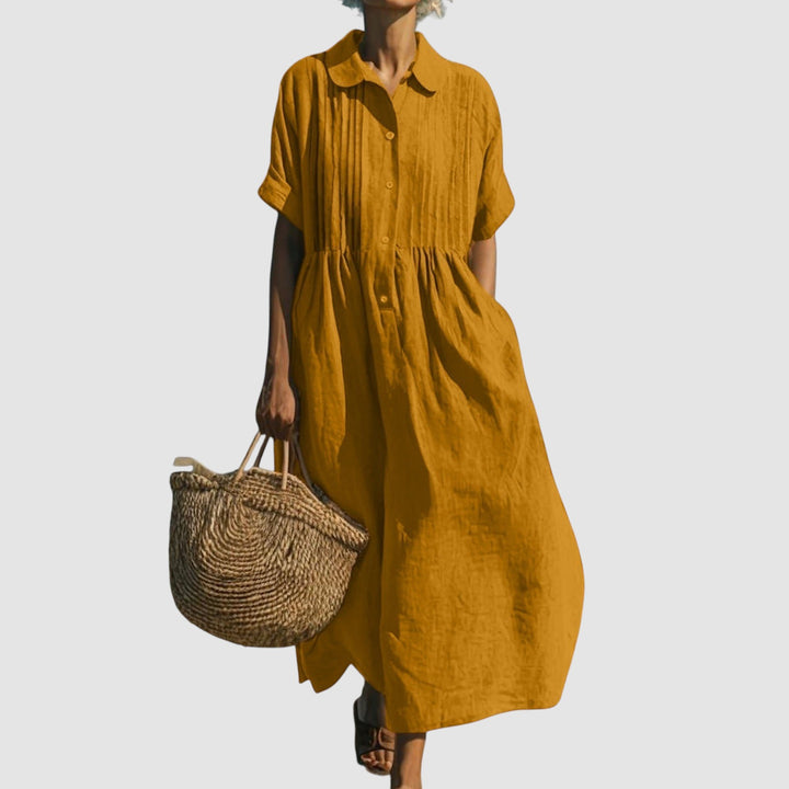 BETTY | ELEGANT LINEN SUMMER DRESS