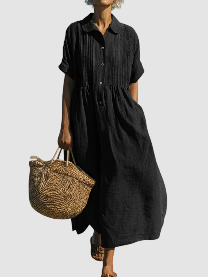 BETTY | ELEGANT LINEN SUMMER DRESS