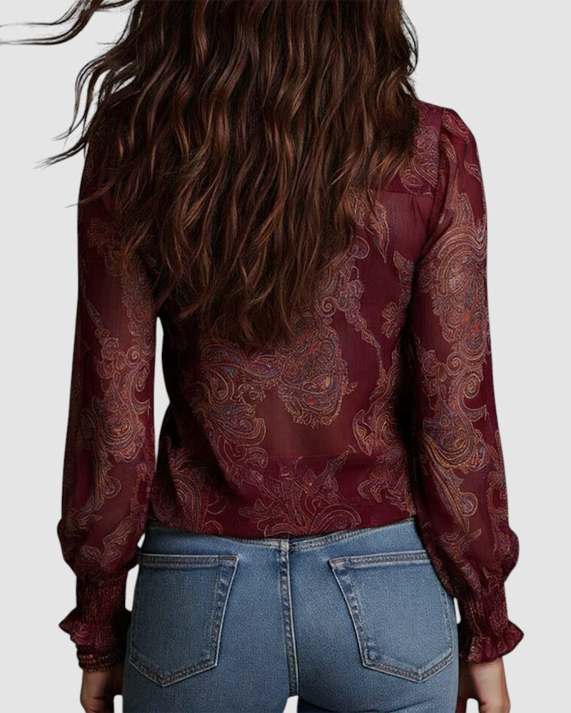 KIM | HALF ZIP BLOUSE